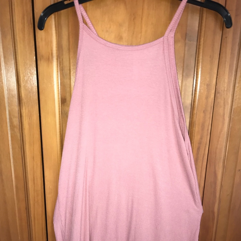 Pink halter tank